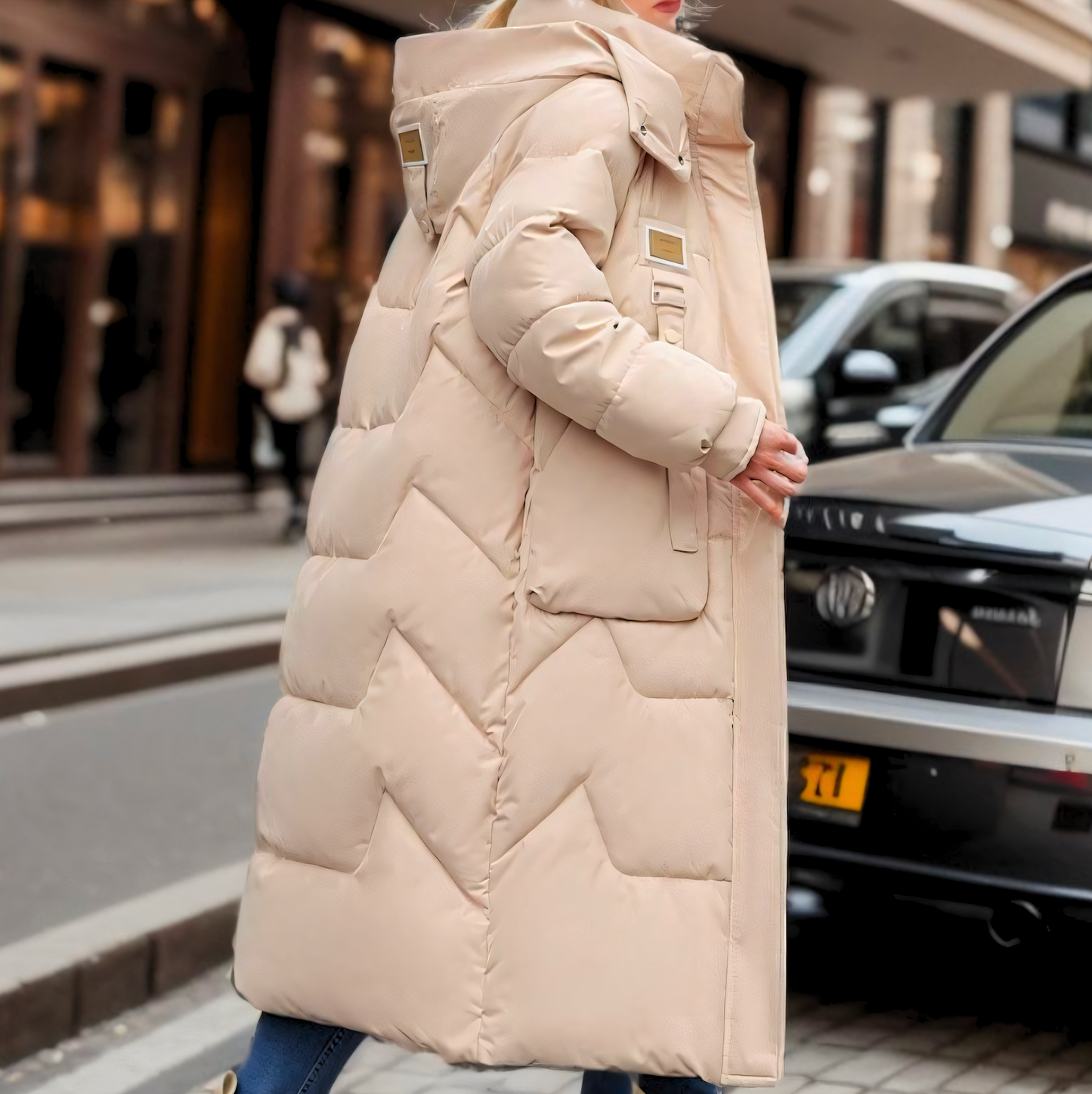Femmes - Manteau d'hiver long et bouffant - Chaud et élégant