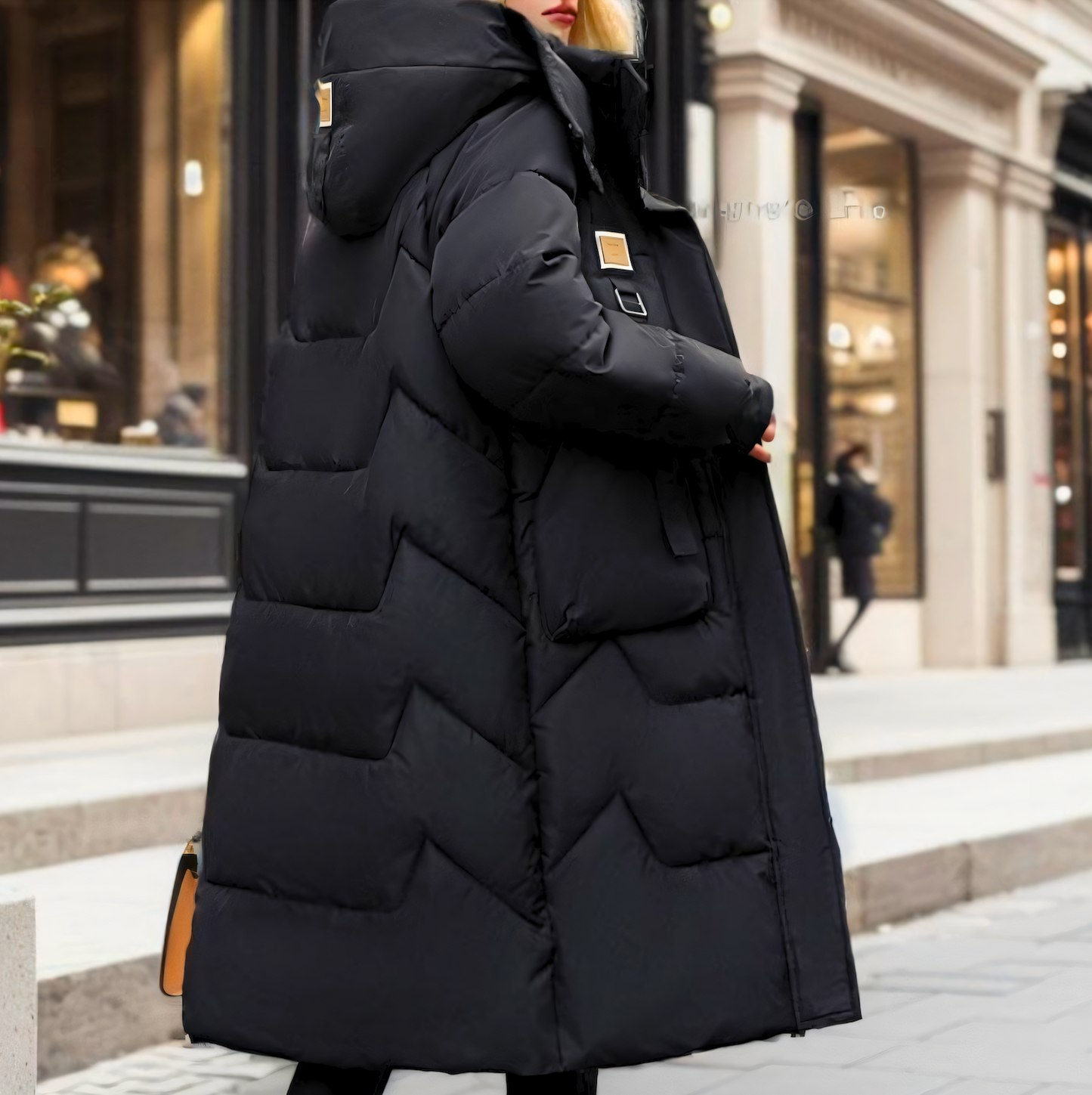 Femmes - Manteau d'hiver long et bouffant - Chaud et élégant
