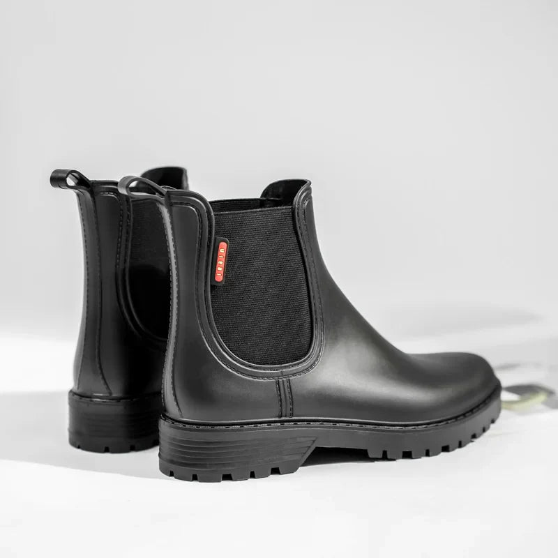 Femmes - Bottes de pluie Chelsea - Imperméables et antidérapantes