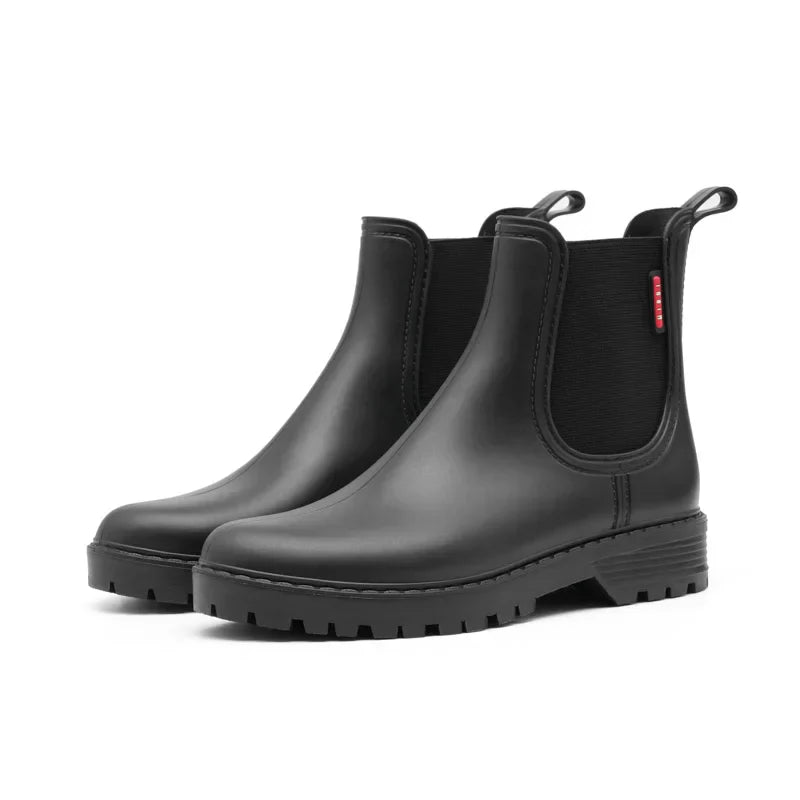 Femmes - Bottes de pluie Chelsea - Imperméables et antidérapantes