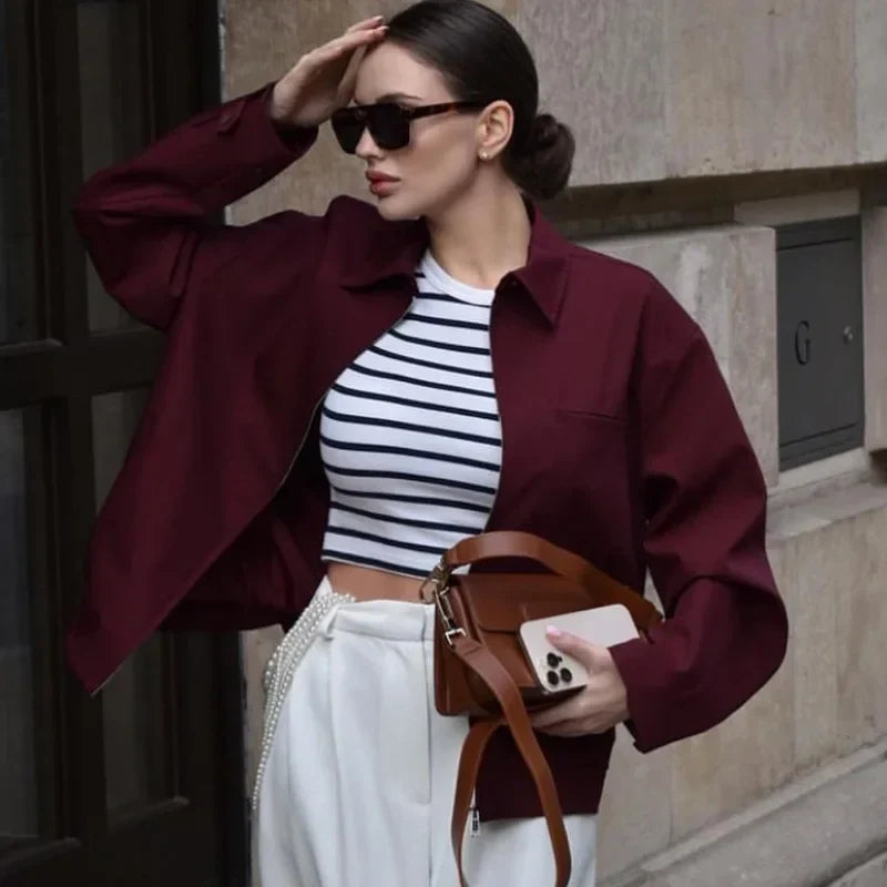 Femmes - Blouson bombardier - Coupe moderne