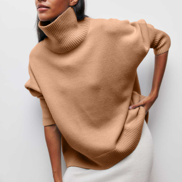 Femmes - Pull à col roulé doux - Tricots douillets