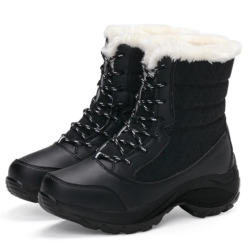 Femmes - Bottes de neige à plateforme - Semelle haute - Chaudes, élégantes et confortables pour l'hiver