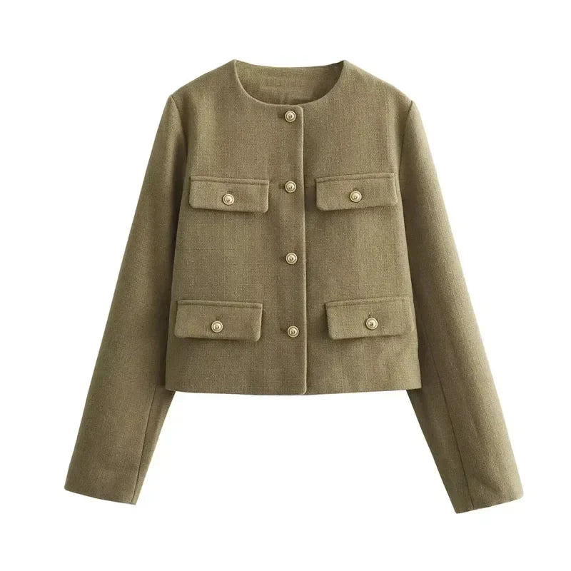 Femmes - Blouson bombardier - Col rond