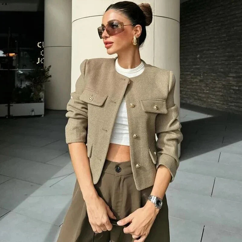 Femmes - Blouson bombardier - Col rond