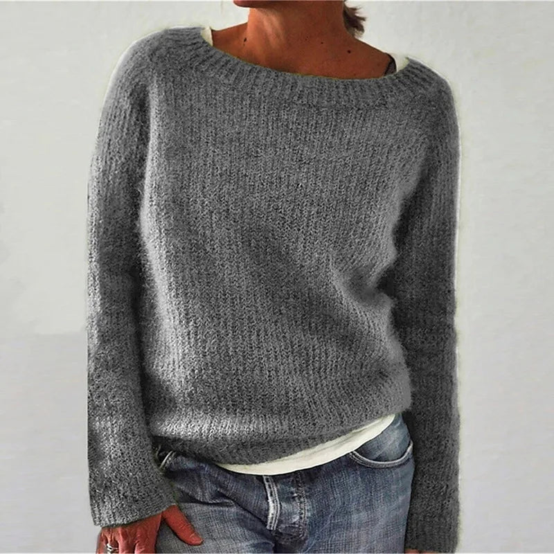Femmes - Pull en tricot à manches longues - Coupe ample
