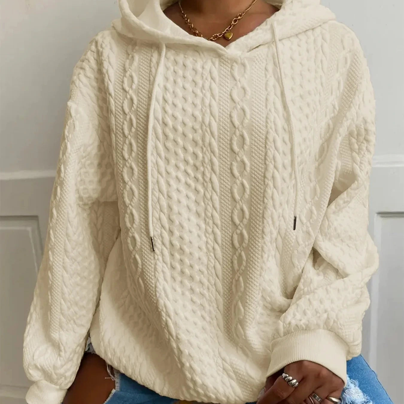Femmes - Sweatshirt d'hiver à capuche - Manches longues Confort