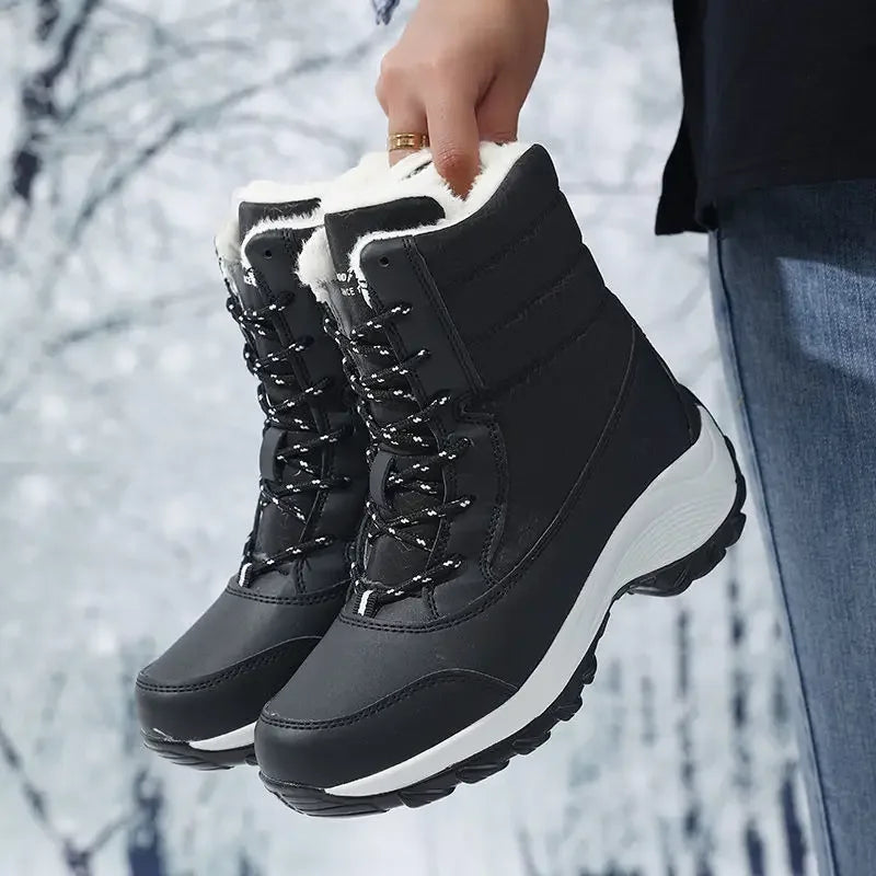 Femmes - Bottes de neige à plateforme - Semelle haute - Chaudes, élégantes et confortables pour l'hiver