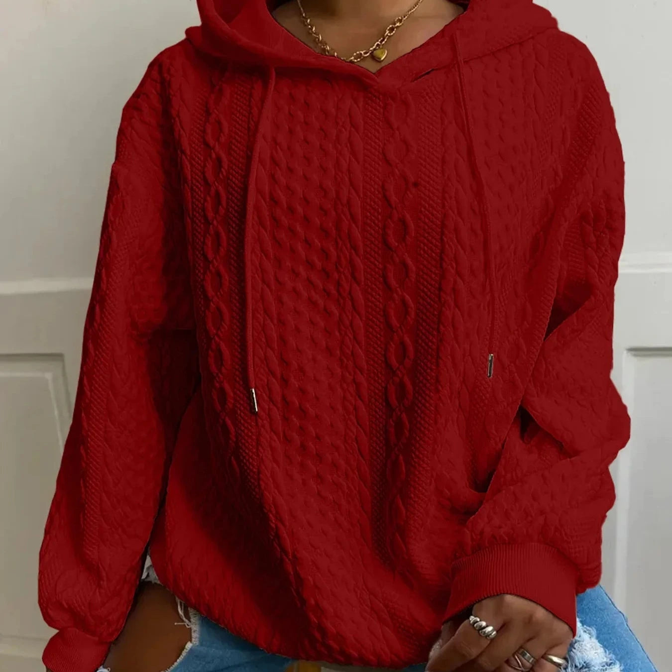 Femmes - Sweatshirt d'hiver à capuche - Manches longues Confort