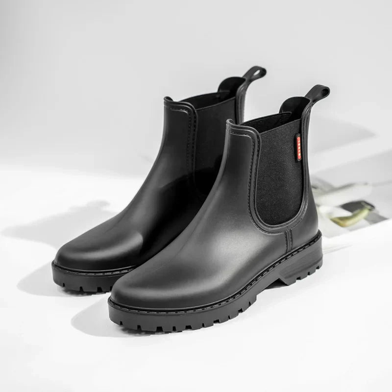 Femmes - Bottes de pluie Chelsea - Imperméables et antidérapantes