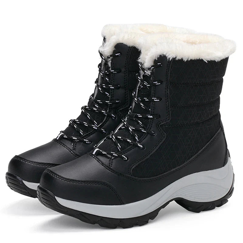 Femmes - Bottes de neige à plateforme - Semelle haute - Chaudes, élégantes et confortables pour l'hiver