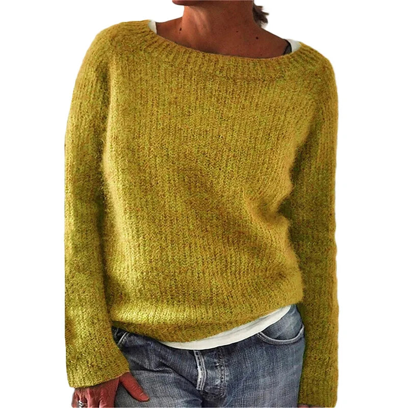 Femmes - Pull en tricot à manches longues - Coupe ample