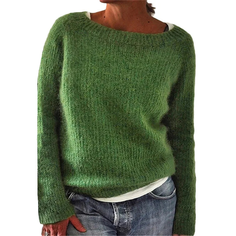 Femmes - Pull en tricot à manches longues - Coupe ample