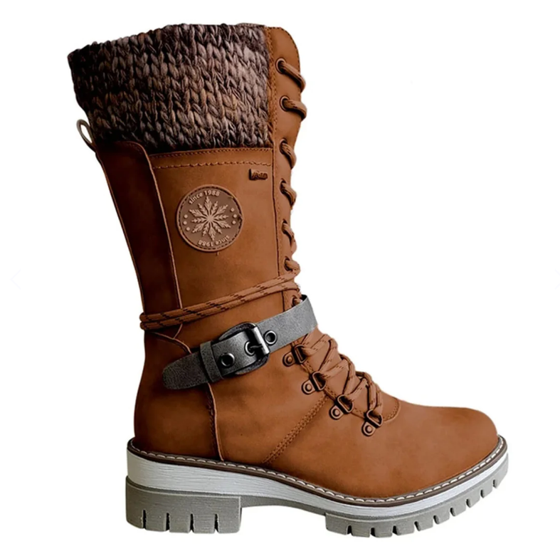 Femmes - Bottes d'hiver - Fermeture éclair latérale - Style élégant - Confort et chaleur