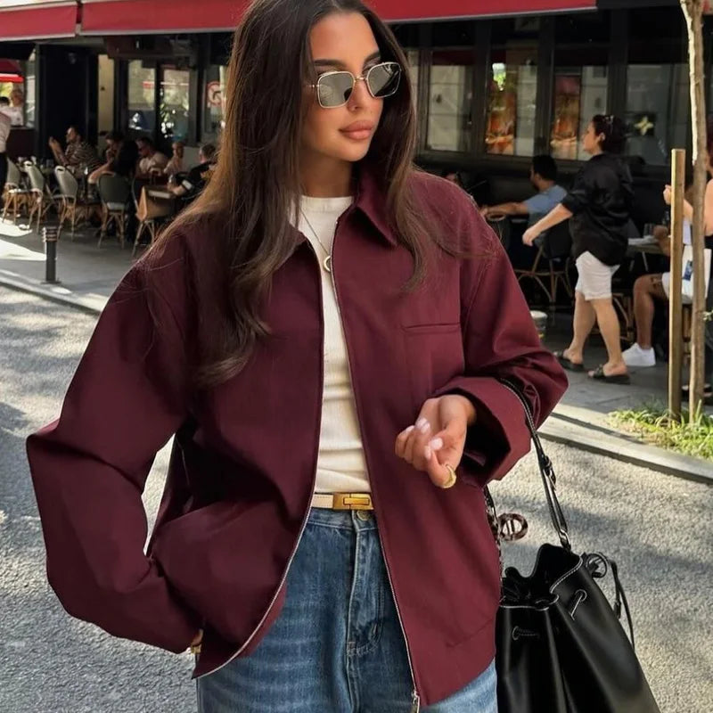 Femmes - Blouson bombardier - Coupe moderne