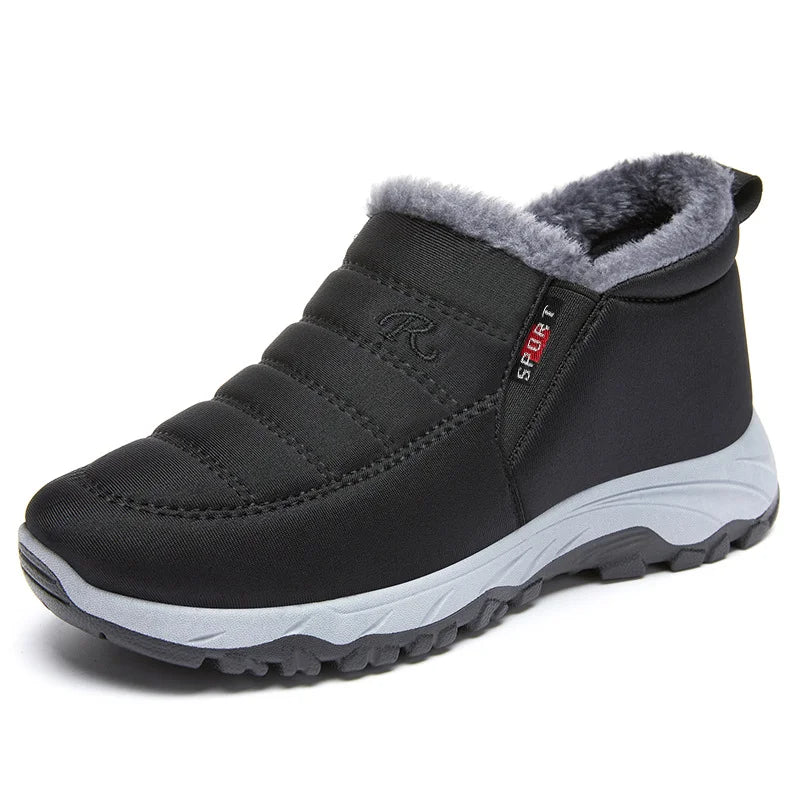 Femmes - Bottes d'hiver élégantes à enfiler - Fermeture à glissière - Confort et style pour l'hiver