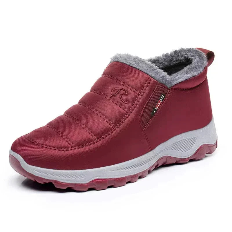 Femmes - Bottes d'hiver élégantes à enfiler - Fermeture à glissière - Confort et style pour l'hiver