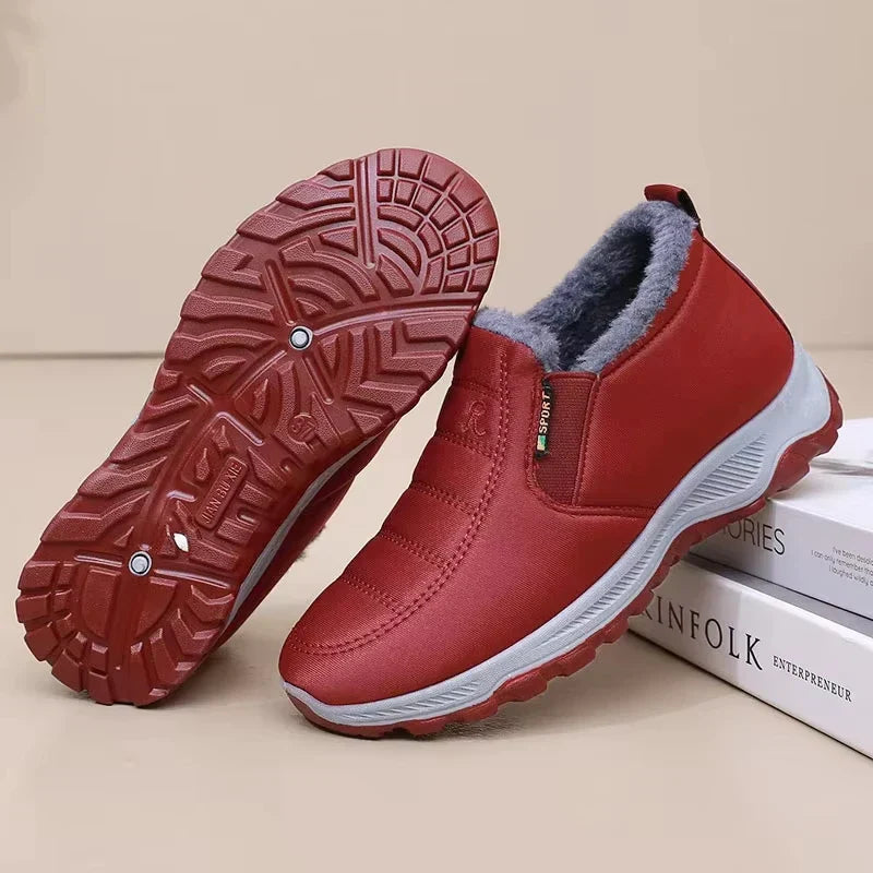 Femmes - Bottes d'hiver élégantes à enfiler - Fermeture à glissière - Confort et style pour l'hiver