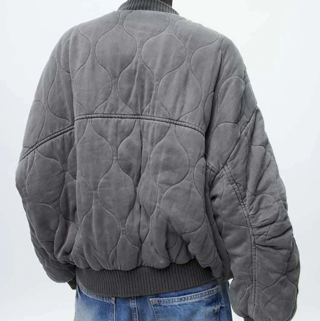 Femmes - Veste d'hiver ample - Design matelassé