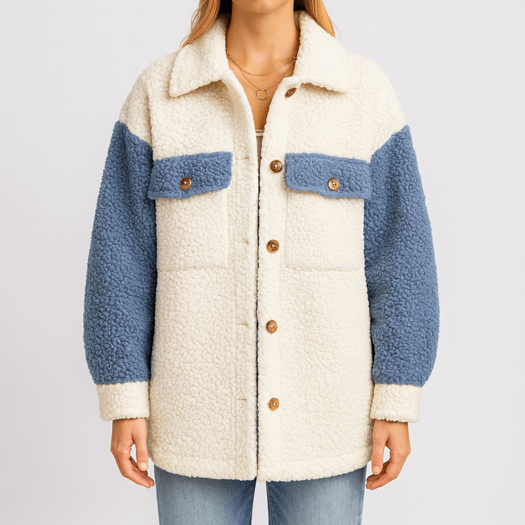 Femmes - Veste d'hiver colorée - Laine