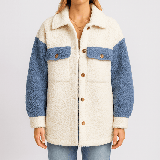 Femmes - Veste d'hiver colorée - Laine