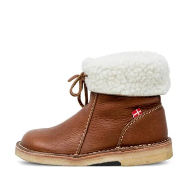 Femmes - Bottines doublées de shearling - Manchette pliable