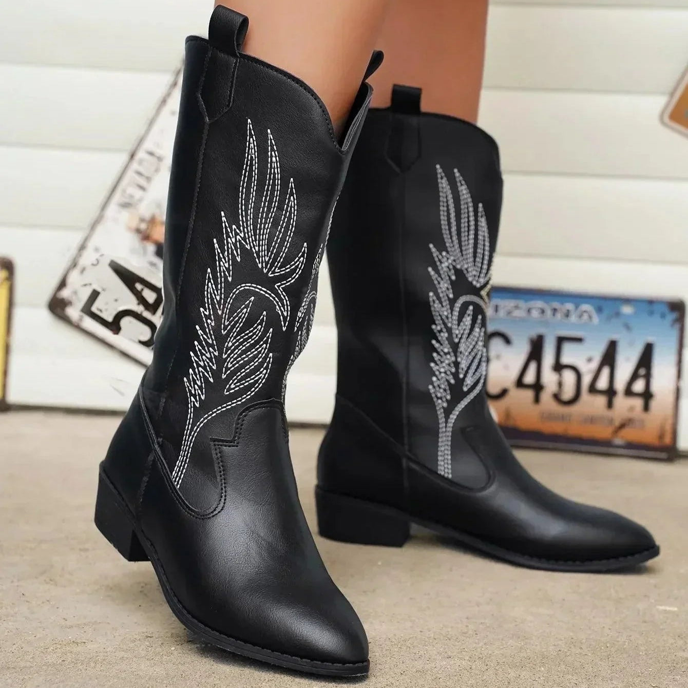 Femmes - Bottes - Cowboy souples - Confort et élégance - Idéales pour un look tendance