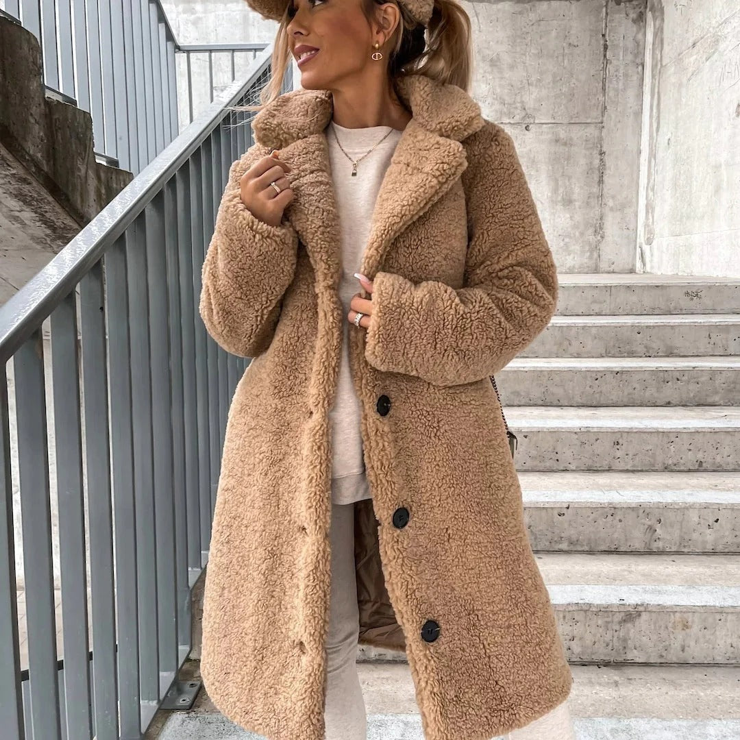 Femmes - Manteau surdimensionné - Fausse fourrure