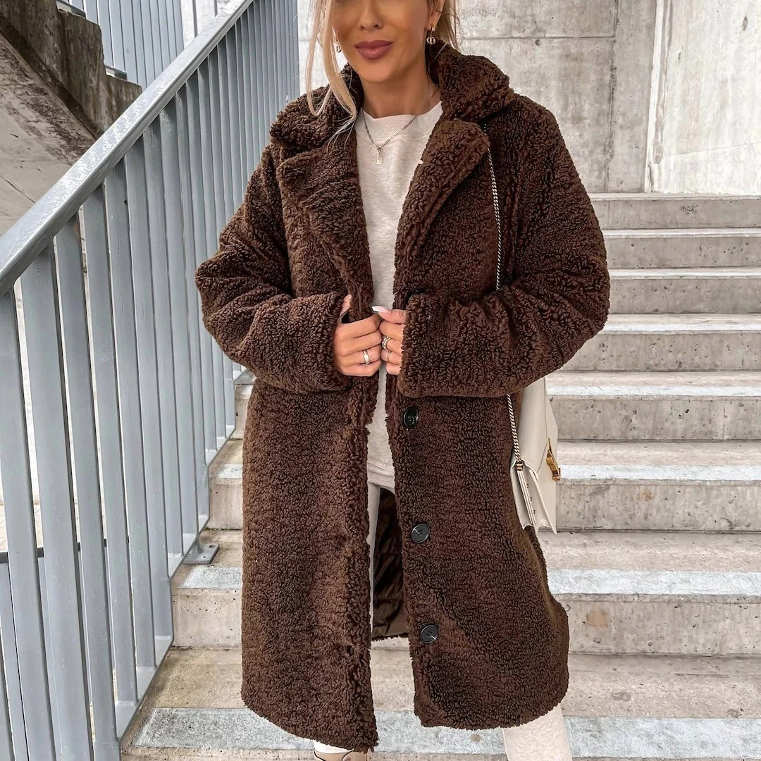 Femmes - Manteau surdimensionné - Fausse fourrure