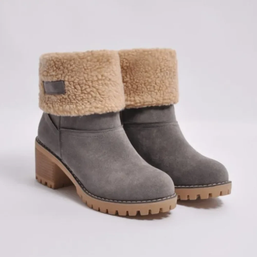 Femmes - Bottines à talons hauts - Doublé de peau lainée