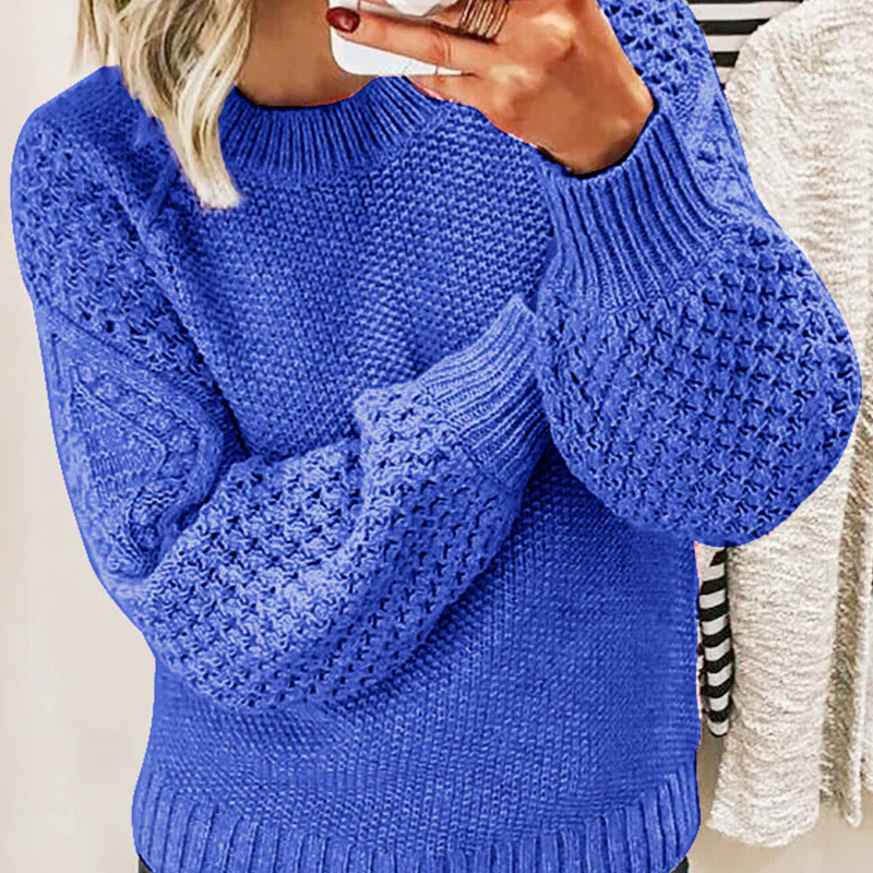 Femmes - Pull en tricot surdimensionné - Laine