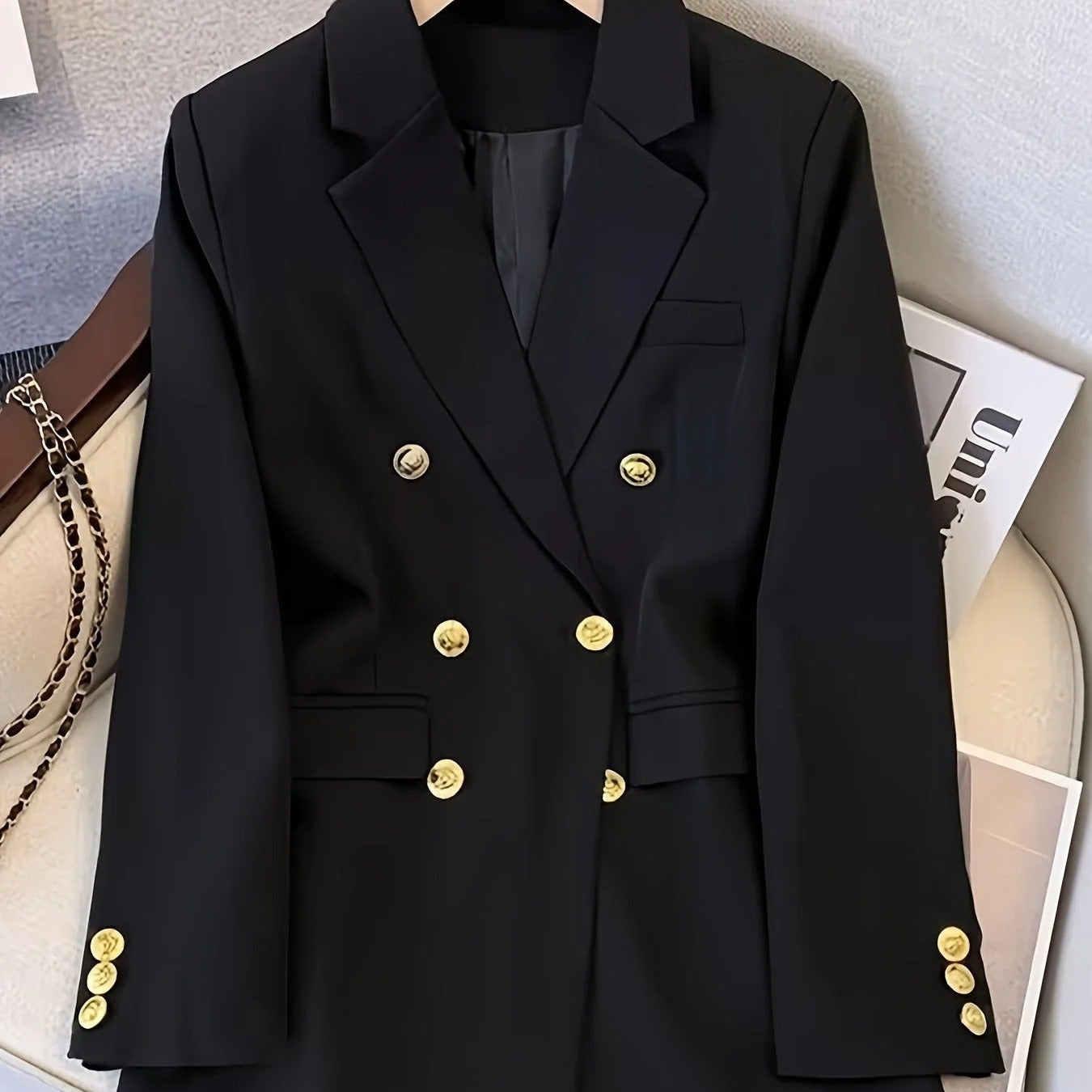 Femmes - Blazer - Coupe ajustée - Double boutonnage