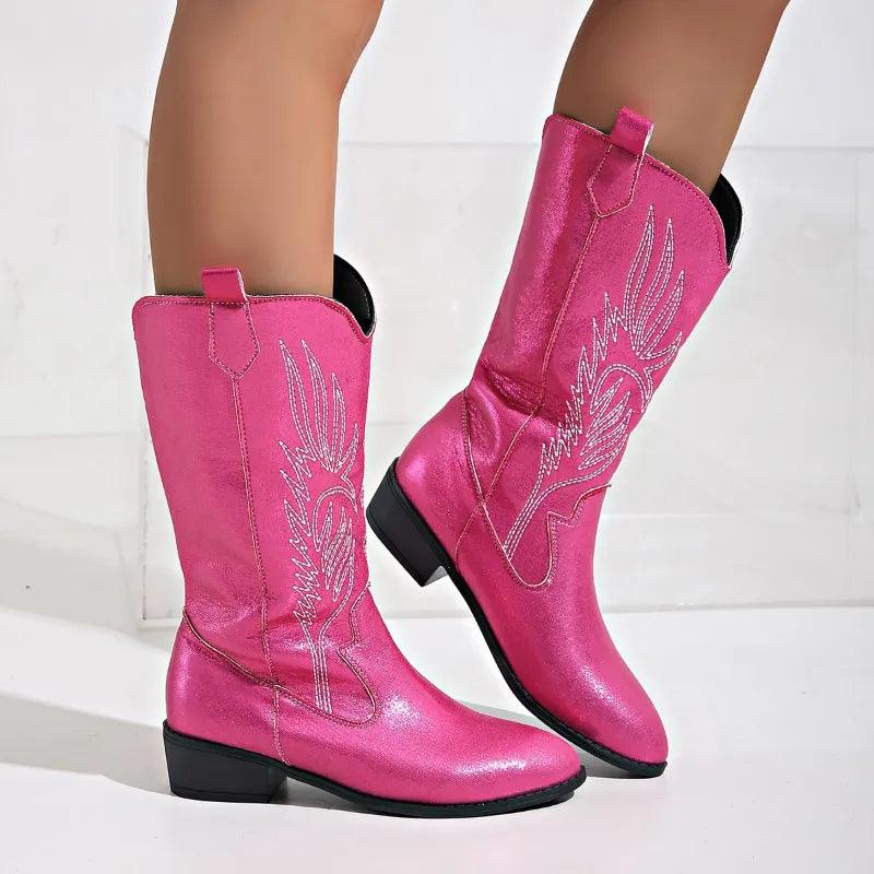 Femmes - Bottes - Cowboy souples - Confort et élégance - Idéales pour un look tendance
