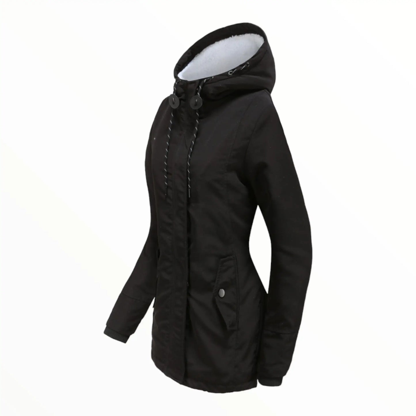 Femmes - Veste parka - Fausse fourrure - Chaleur douillette avec bordure - Parfaite pour les aventures par temps froid