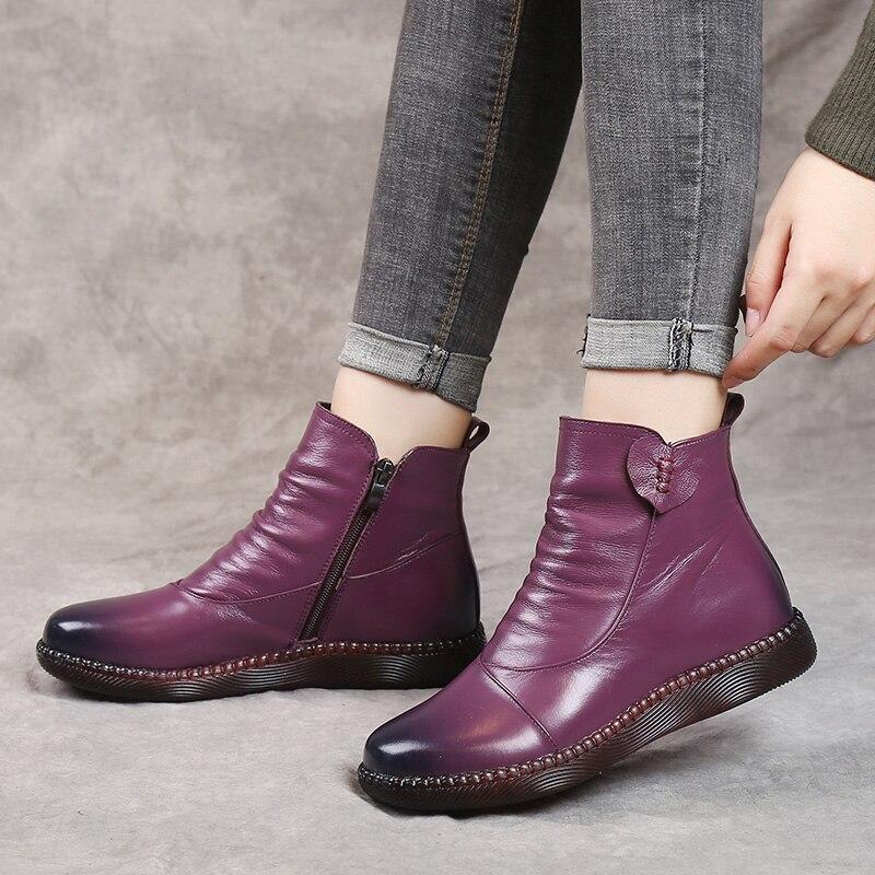 Femmes - Bottines en simili-cuir - froncées sur le devant