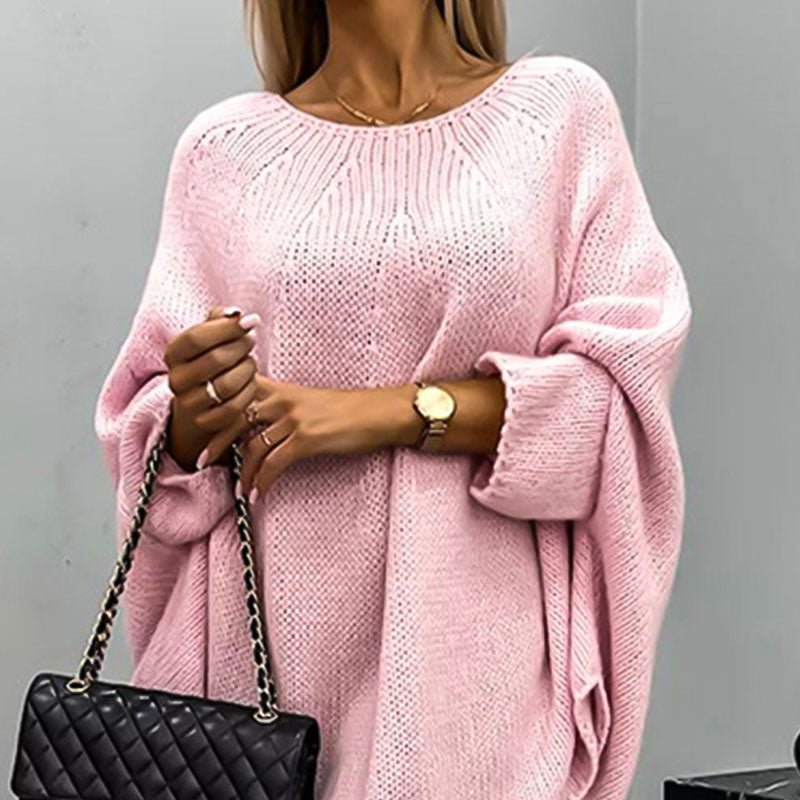Femmes - Pull en tricot à coupe surdimensionnée - Laine