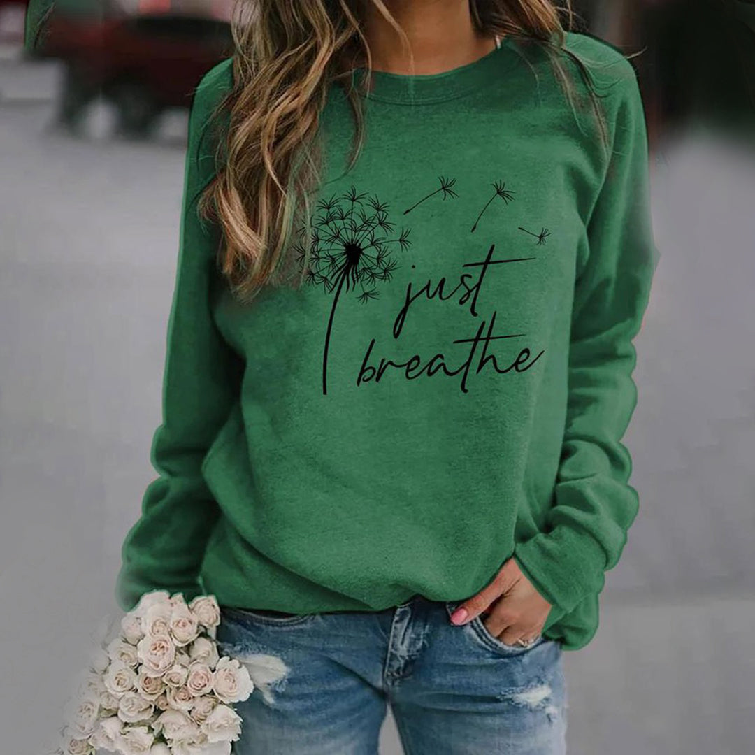 Femmes - Sweatshirt Décontracté - Mélange de Polyester Confortable - Pull Tendance pour un Look Relax